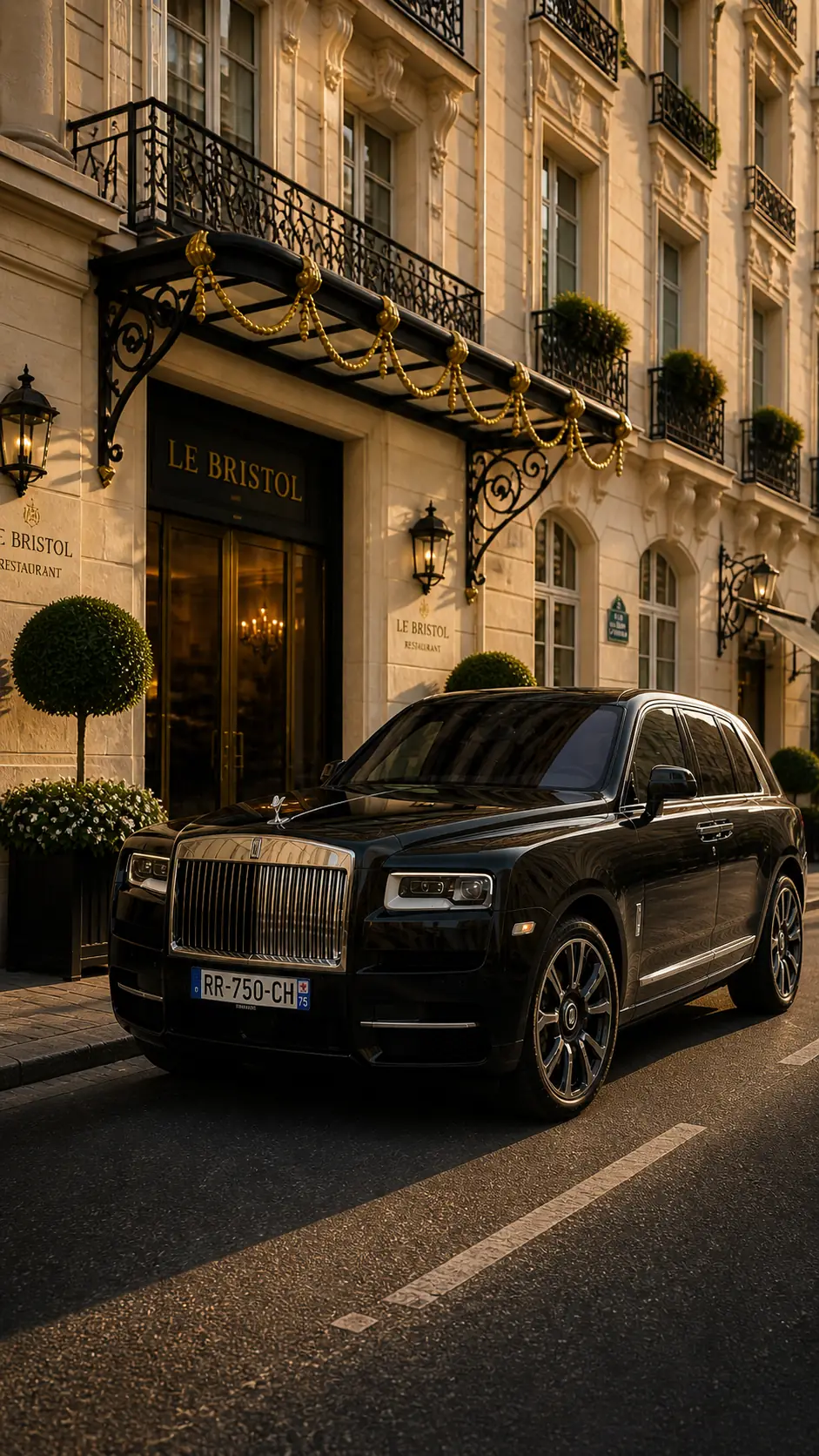 Luxury chauffeur vehicle for LE CINQ CODET